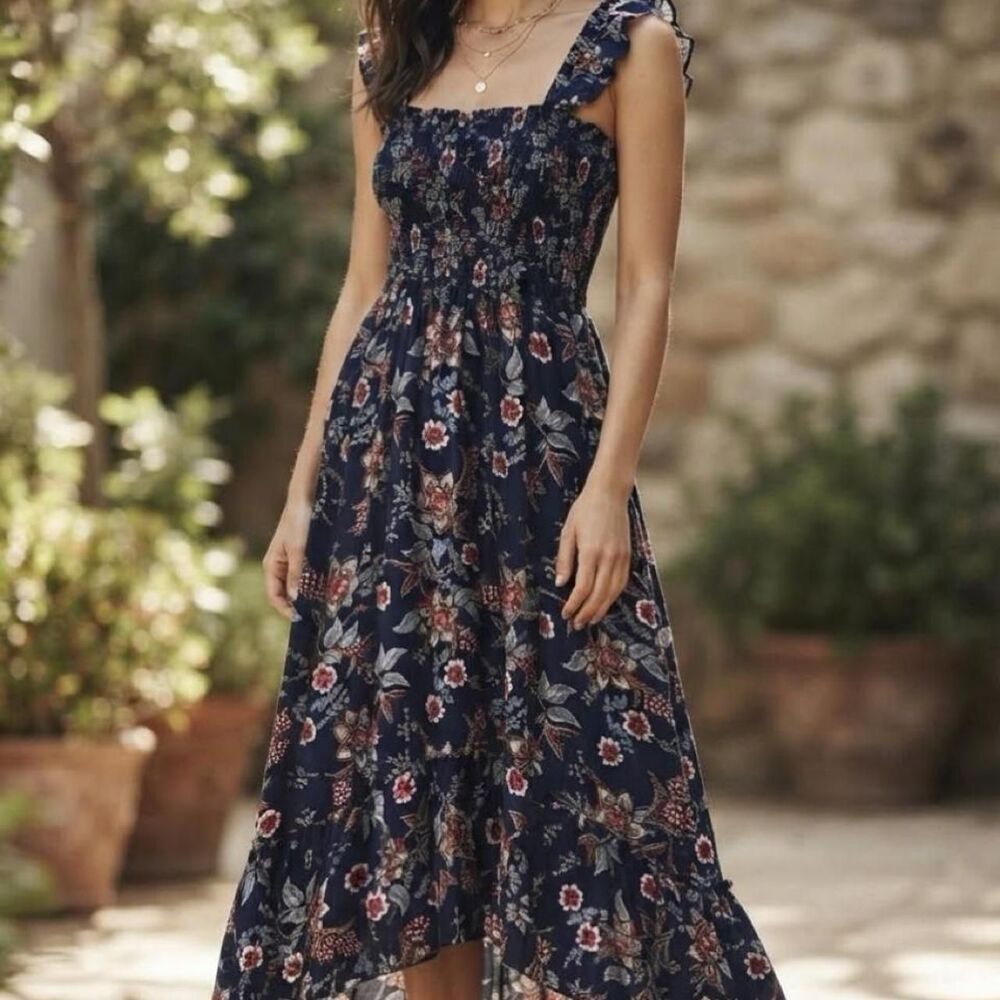 Women's Navy and Blue Dress